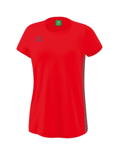 Erima Essential Team T-shirt Dames - rood/slate grey