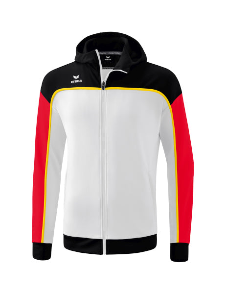 Erima - Change By Erima Trainingsjack Met Capuchon - Wit/Zwart/Rood