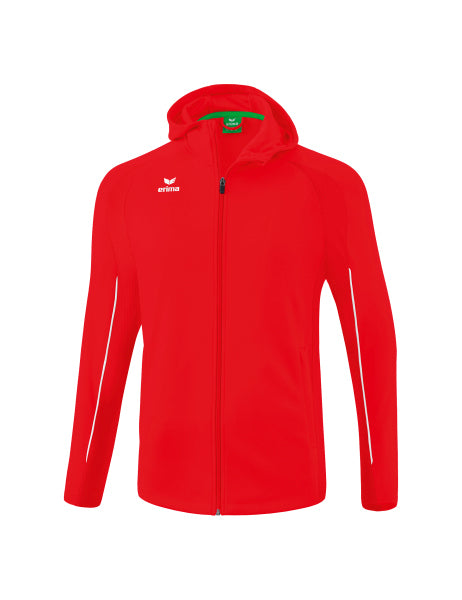 Erima - Liga Star Trainingsjack Met Capuchon - Rood/Wit