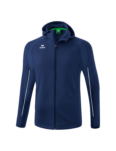 Erima - Liga Star Trainingsjack Met Capuchon - New Navy/Wit