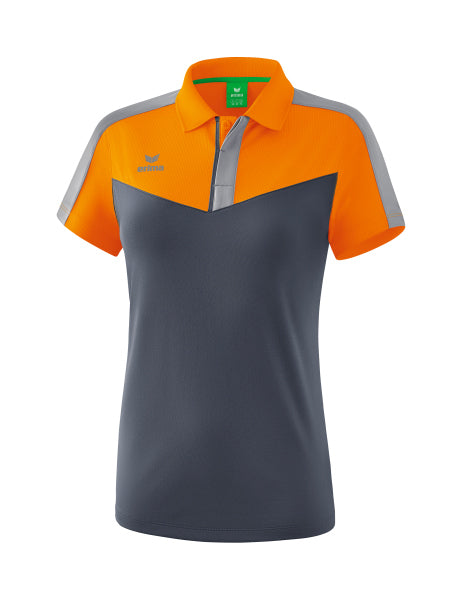 Erima - Squad Polo - New Orange/Slate Grey/Monument Grey