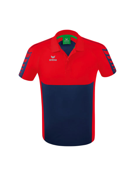 Erima - Six Wings Polo - New Navy/Rood