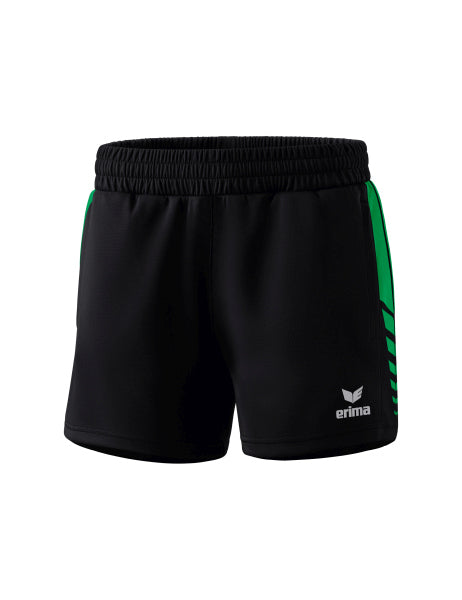 Erima - Six Wings Worker Short - Zwart/Smaragd