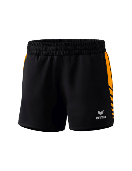 Erima - Six Wings Worker Short - Zwart/New Orange