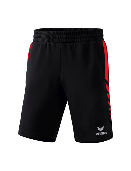 Erima - Six Wings Worker Short - Zwart/Rood