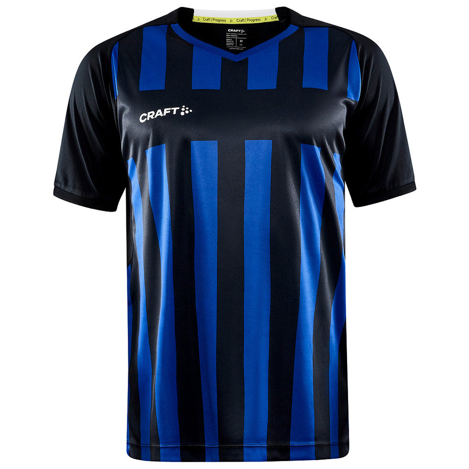 Craft - Progress 2.0 Stripe Jersey M - Black/Club Cobolt