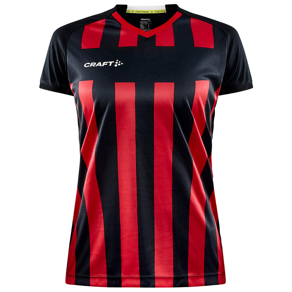 Craft - Progress 2.0 Stripe Jersey W - Black/Bright Red