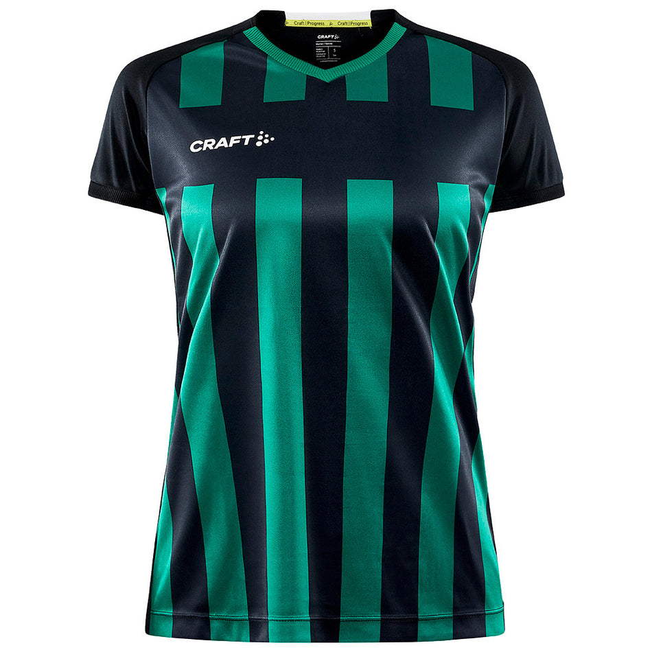 Craft - Progress 2.0 Stripe Jersey W - Black/Team Green