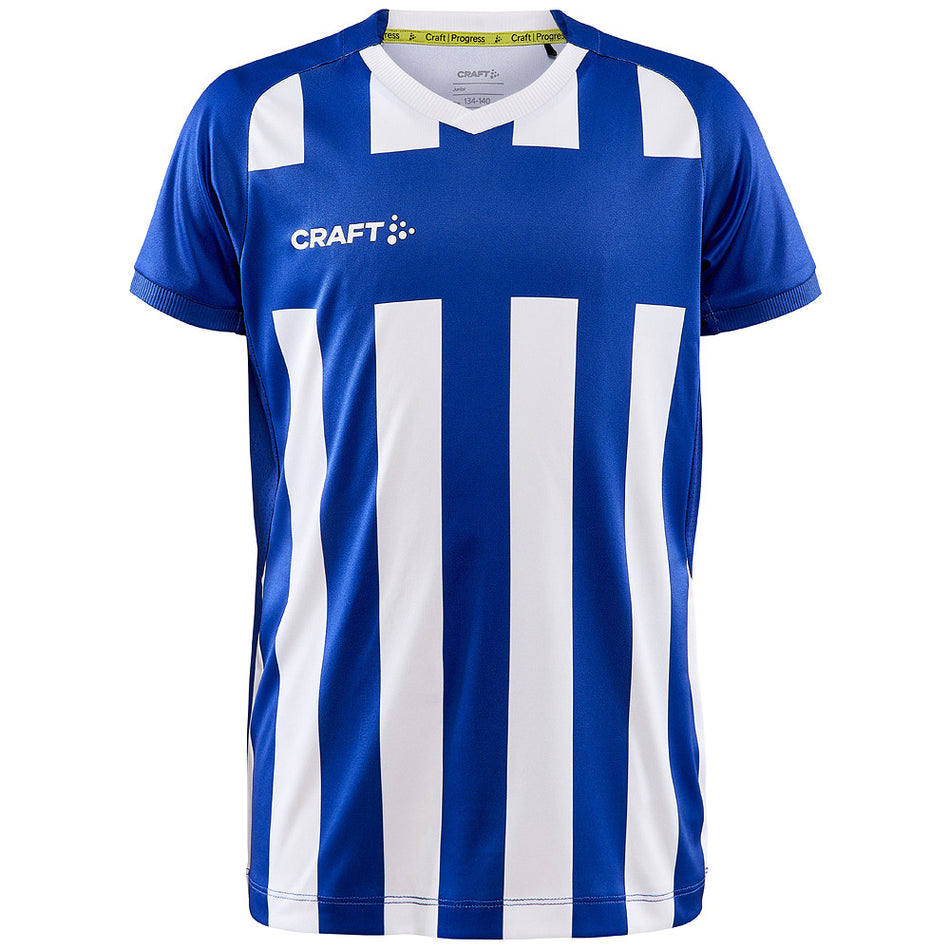 Craft - Progress 2.0 Stripe Jersey Jr - Club Cobolt/White