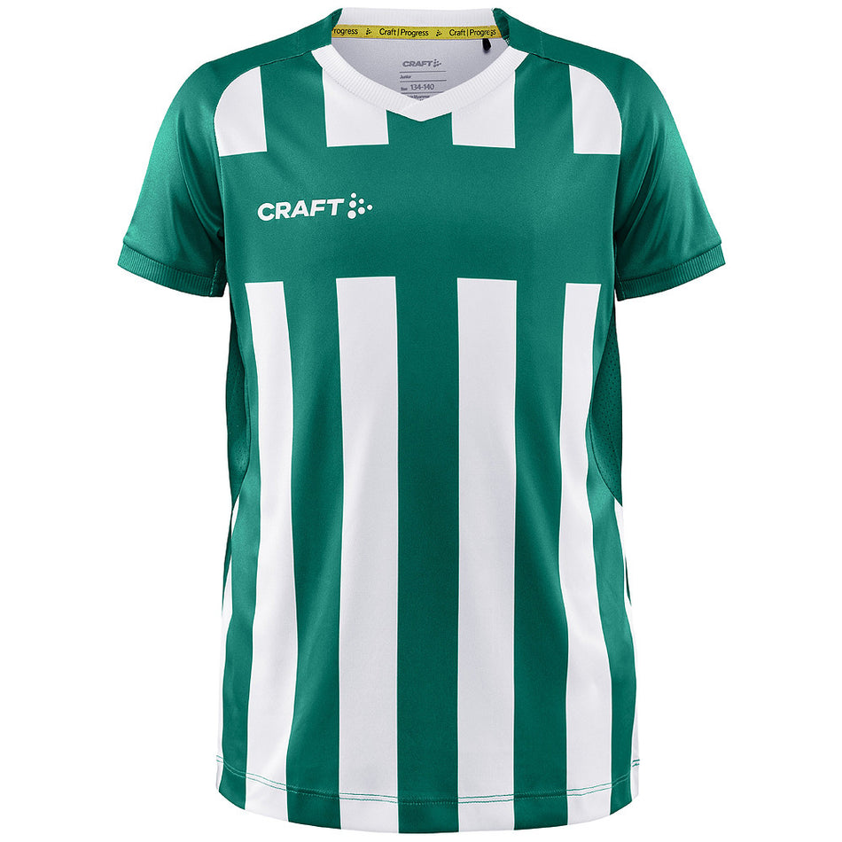 Craft - Progress 2.0 Stripe Jersey Jr - Team Green/White