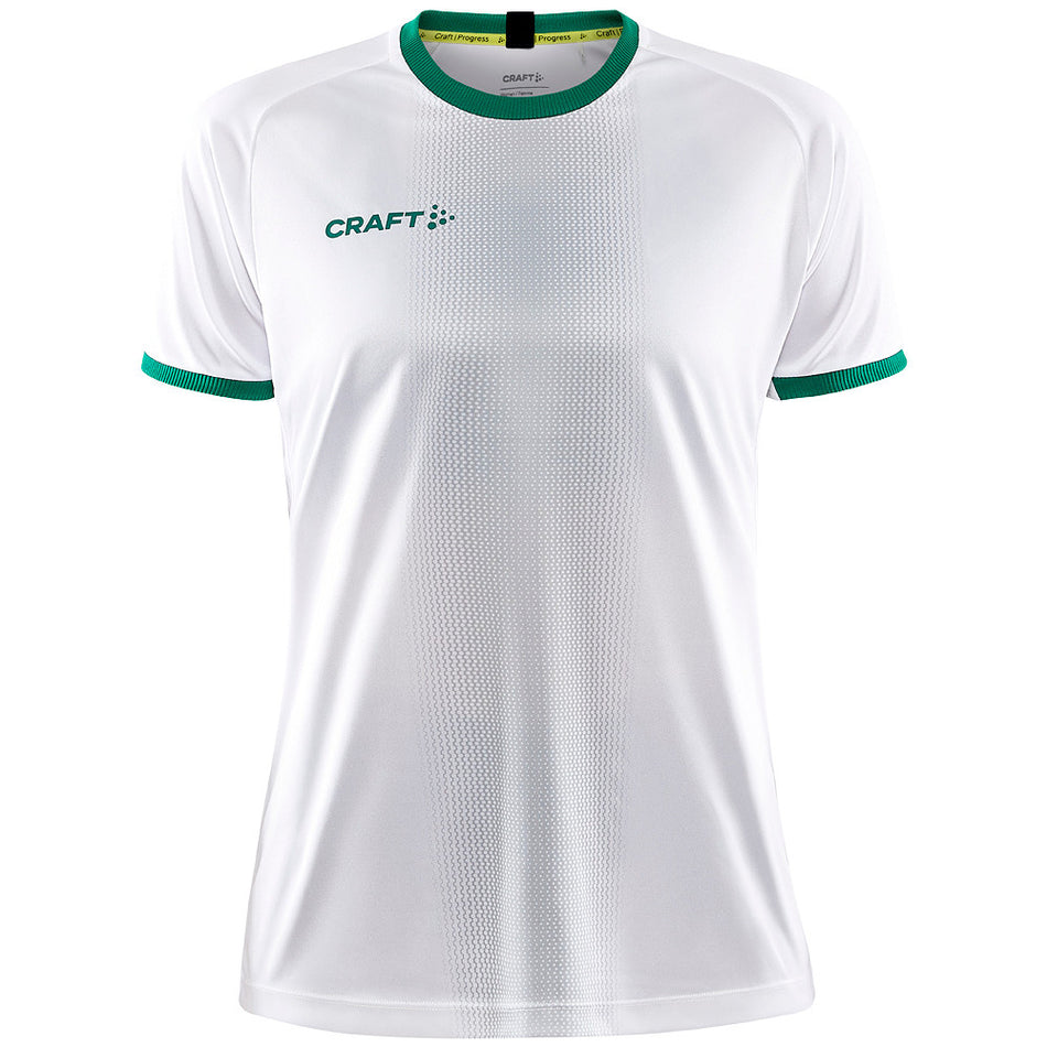 Craft - Progress 2.0 Graphic Jersey W - White/Teamgreen