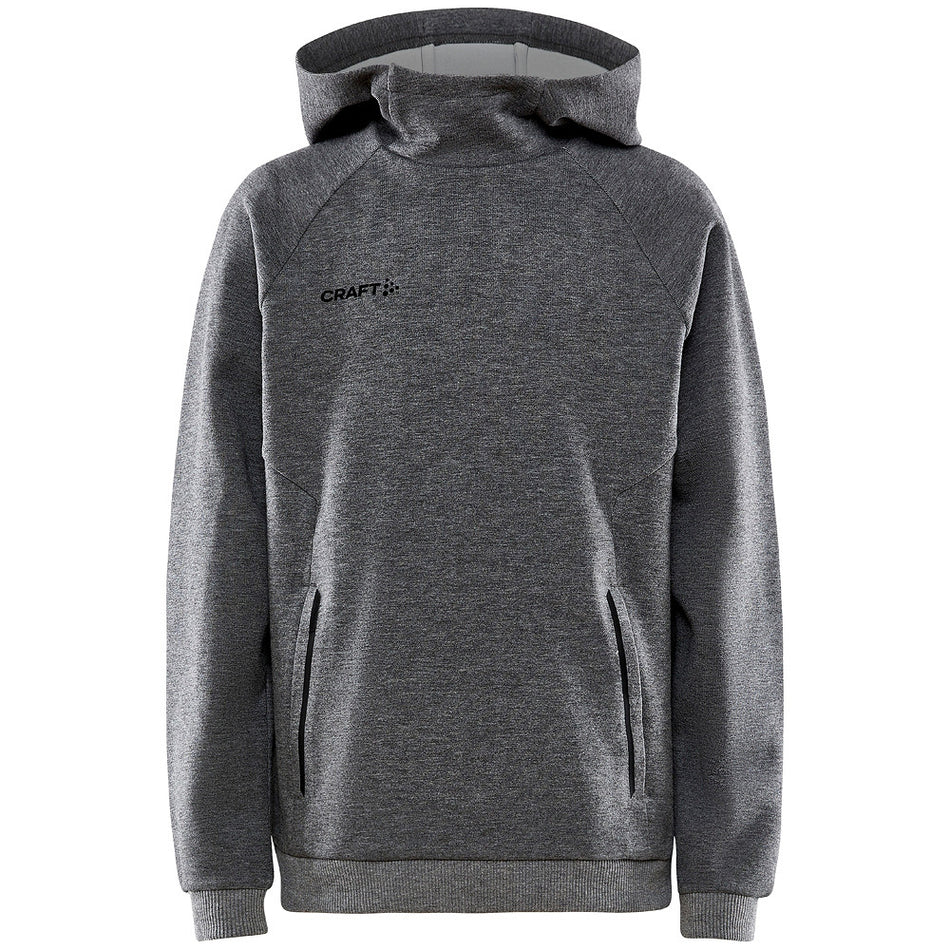 Craft - Core Soul Hood Sweatshirt Jr - Dk Grey Melange