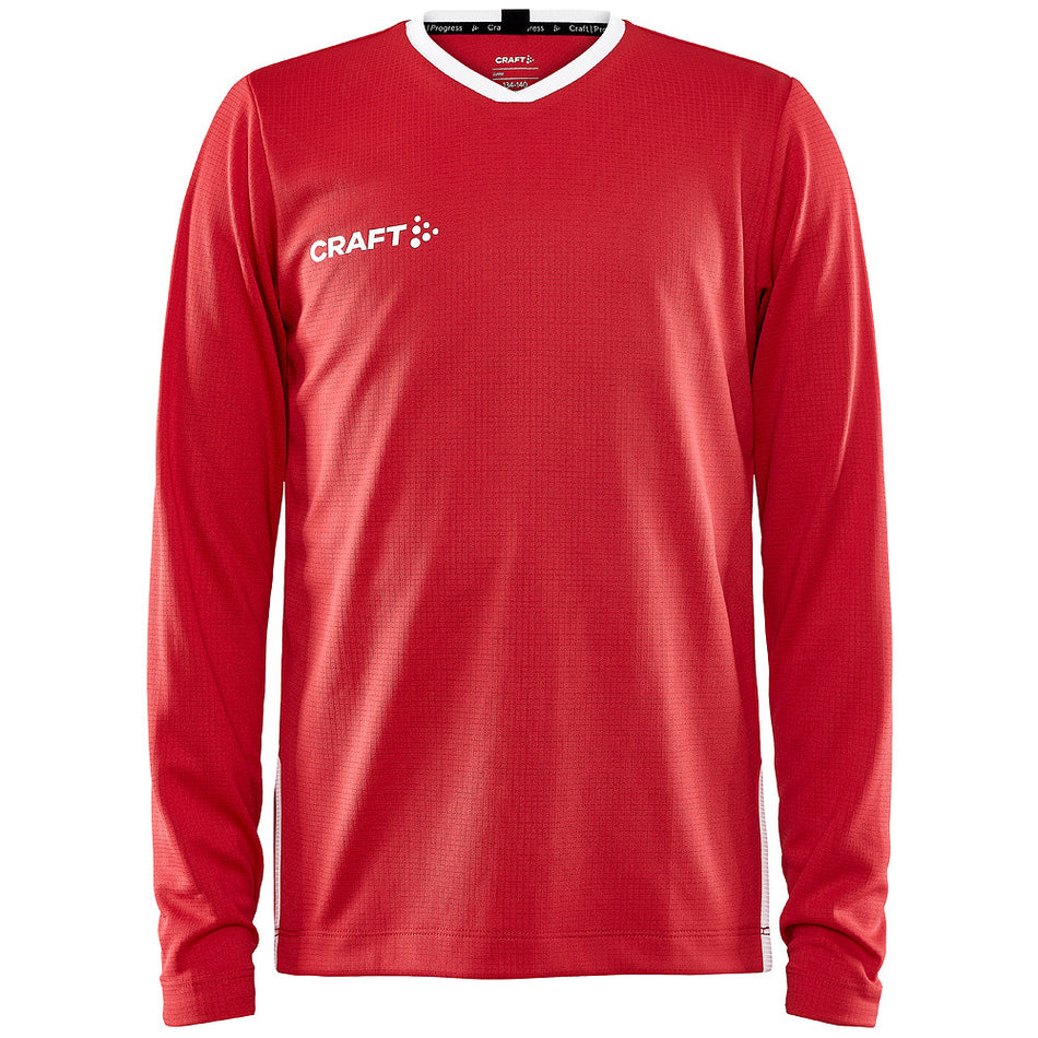 Craft - Progress Ls Basket Jersey Jr - Bright Red