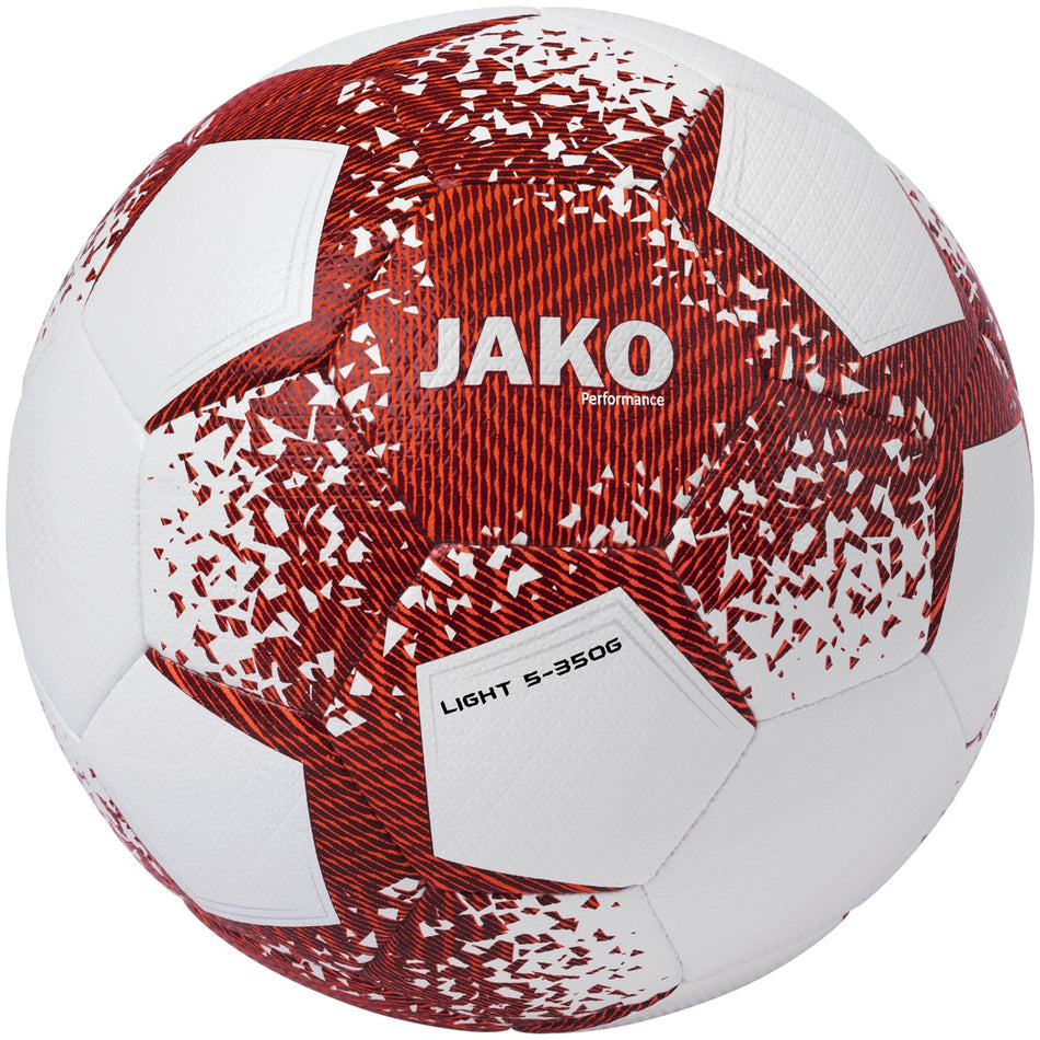 Jako - Lightbal Performance - Wit/Wijnrood/Fluo Oranje-350G