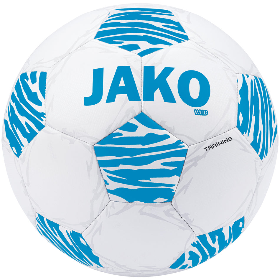 Jako - Trainingsbal Wild - Wit/Jako-Blauw