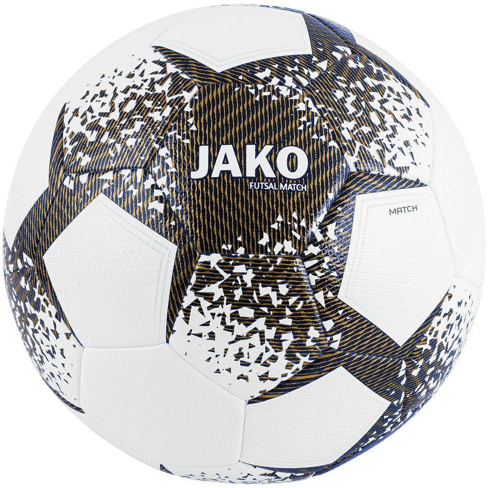 Jako - Wedstrijdbal Futsal - Wit/Navy/Goud