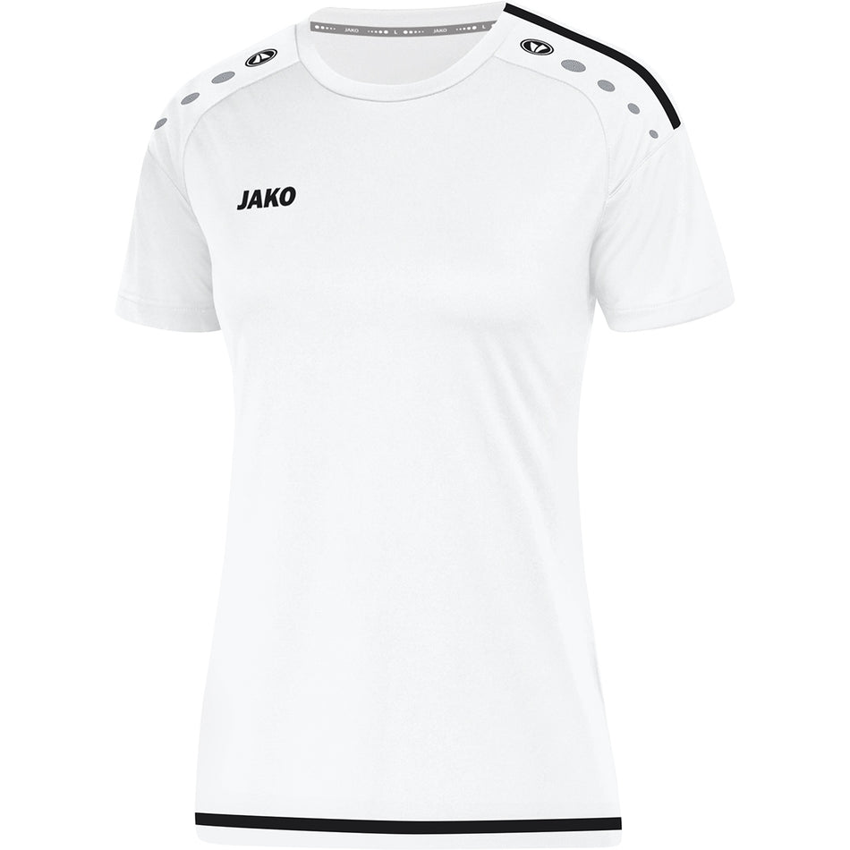 Jako - Shirt Striker 2.0 Km Dames - Wit/Zwart