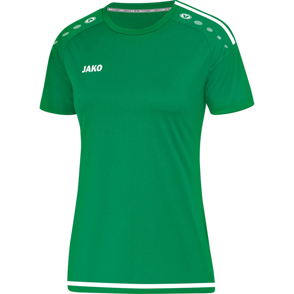 Jako - Shirt Striker 2.0 Km Dames - Sportgroen/Wit