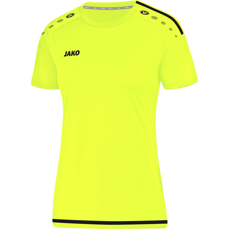 Jako - Shirt Striker 2.0 Km Dames - Fluogeel/Zwart