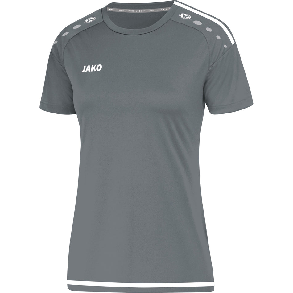 Jako - Shirt Striker 2.0 Km Dames - Steengrijs/Wit