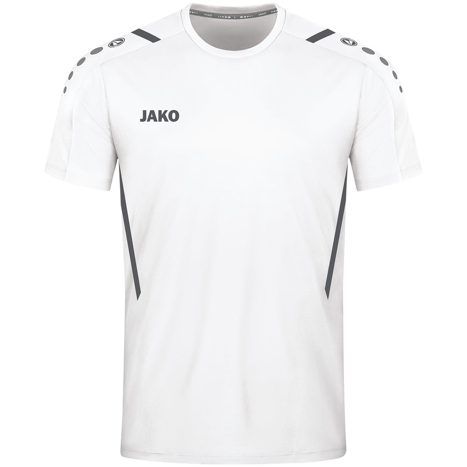 Jako - Shirt Challenge - Wit/Anthra Light