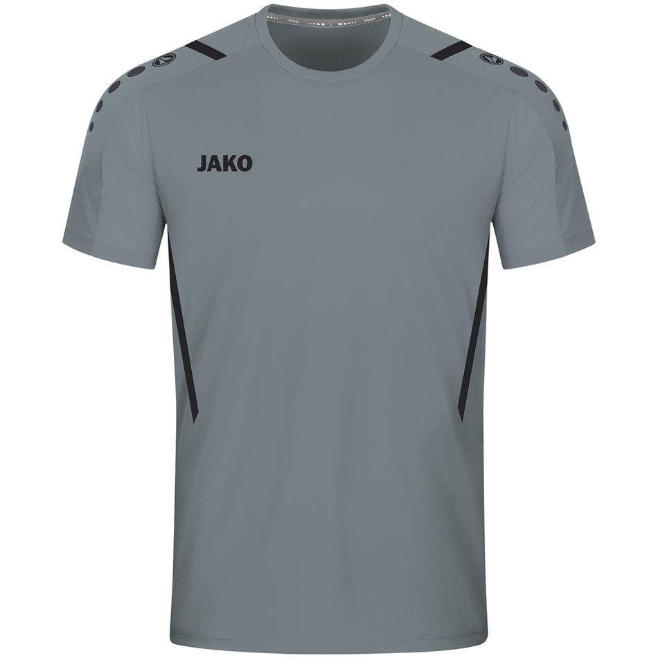 Jako - Shirt Challenge - Steengrijs/Zwart