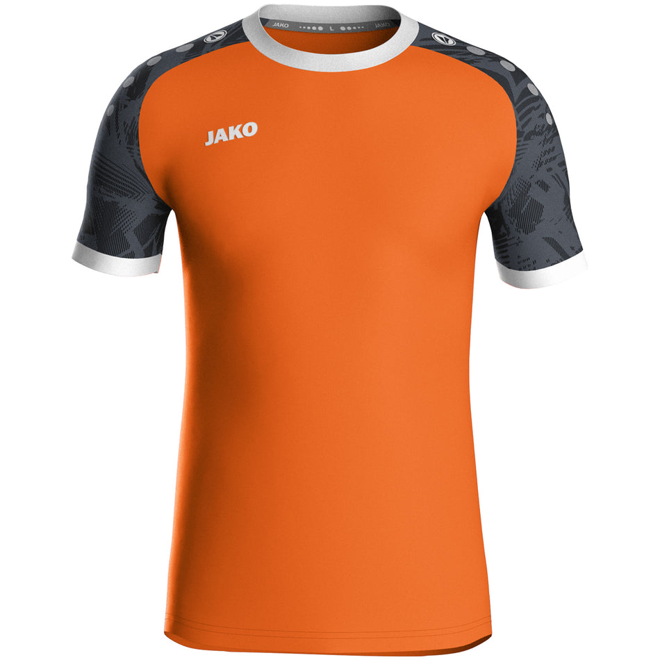 Jako - Shirt Iconic Km - Fluo Oranje/Zwart