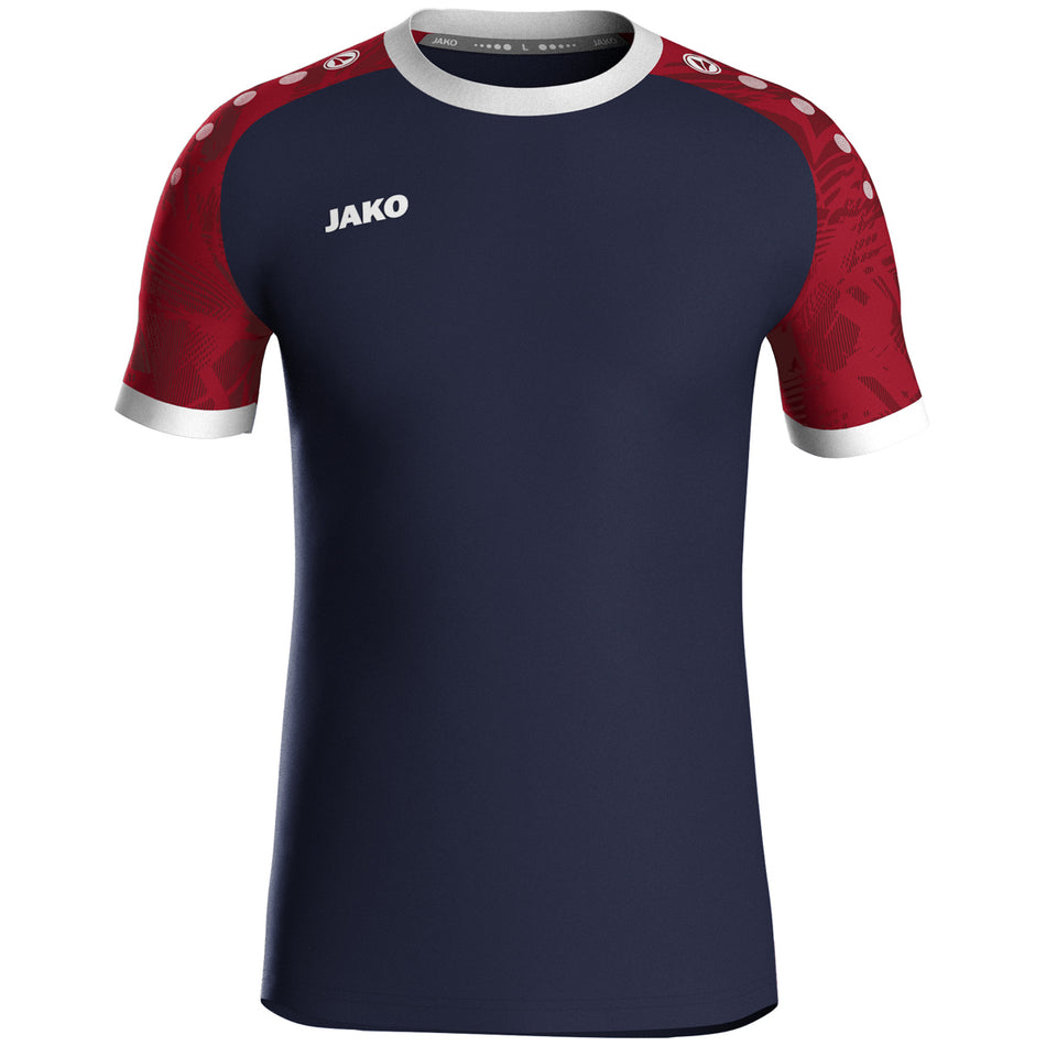 Jako - Shirt Iconic Km - Navy/Chillrood