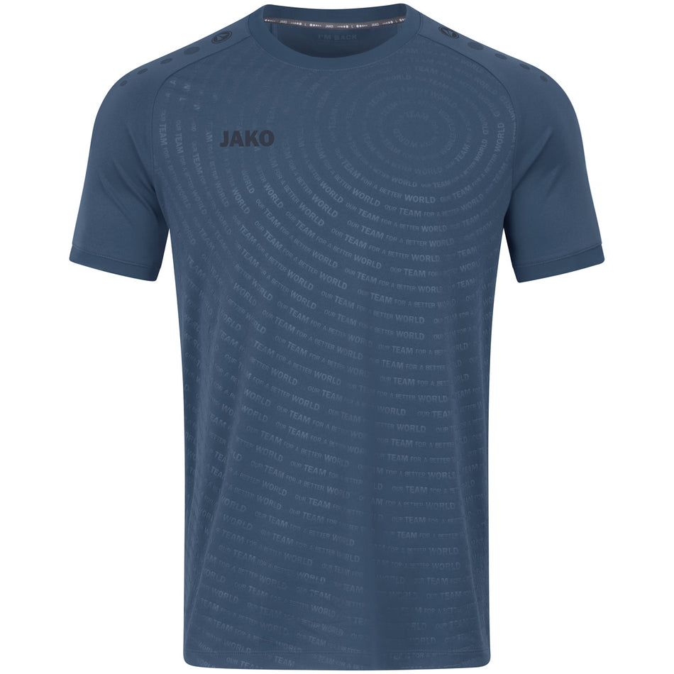 Jako - Shirt World - Staalblauw