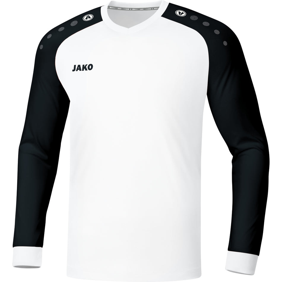 Jako - Shirt Champ 2.0 Lm - Wit/Zwart