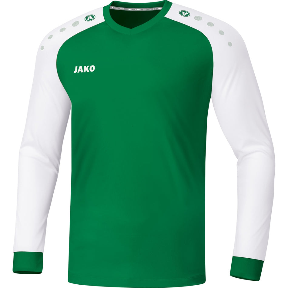 Jako - Shirt Champ 2.0 Lm - Sportgroen/Wit