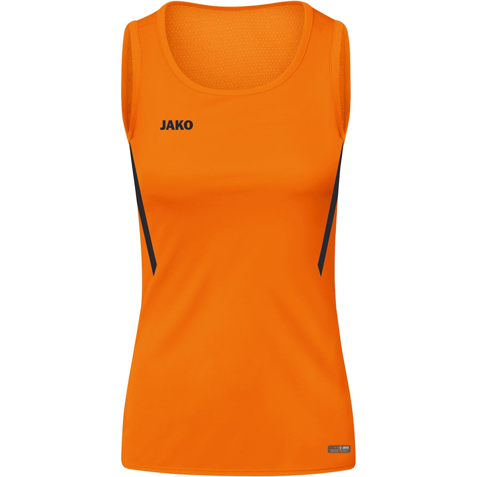 Jako - Tanktop Challenge - Fluo Oranje/Zwart