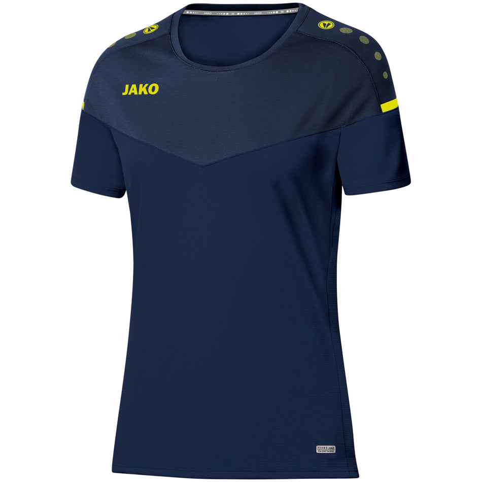 Jako - T-Shirt Champ 2.0 - Marine/Donkerblauw/Fluogeel