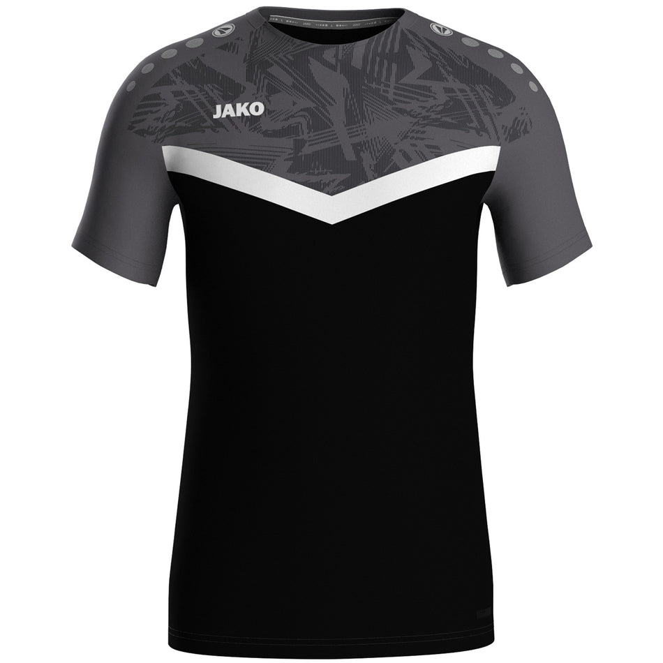 Jako - T-Shirt Iconic - Zwart/Antraciet