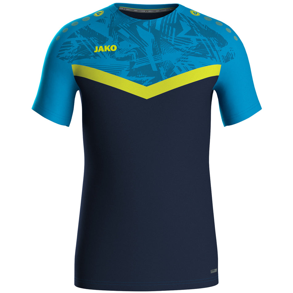 Jako - T-Shirt Iconic - Marine Jako-Blauw/Fluogeel