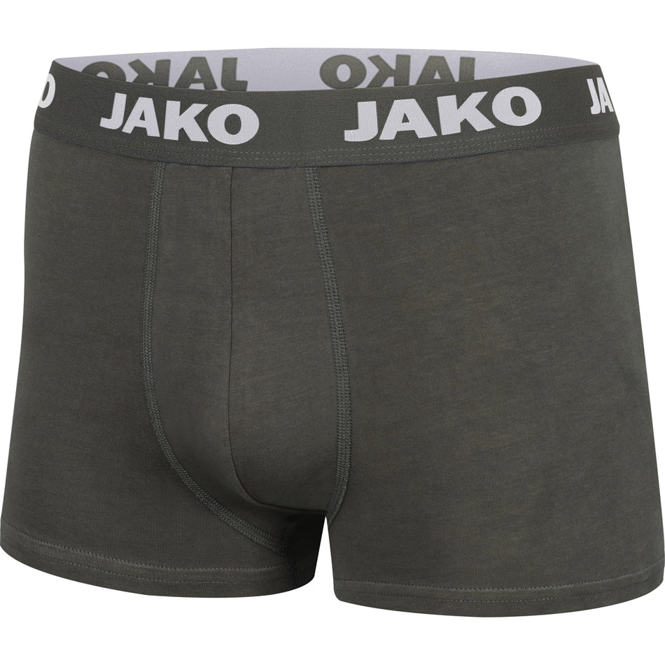 Jako - Boxershort Basic - 2-Pack - Antraciet