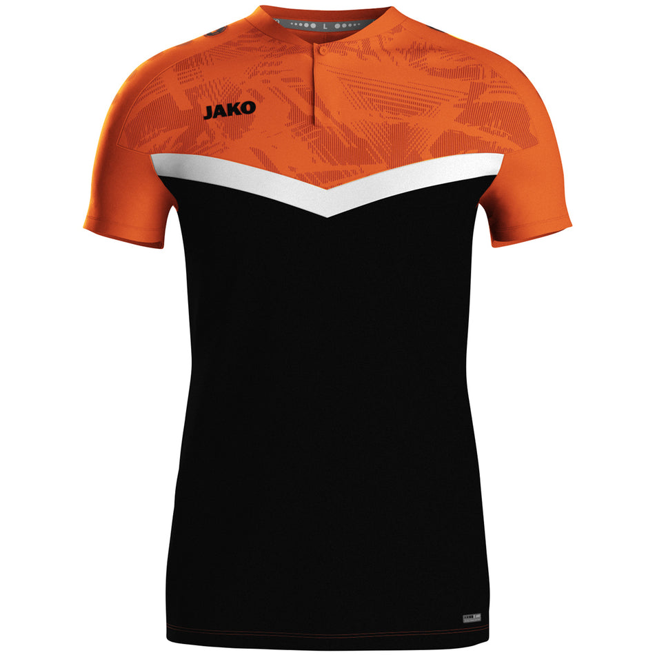 Jako - Polo Iconic - Zwart/Fluo Oranje