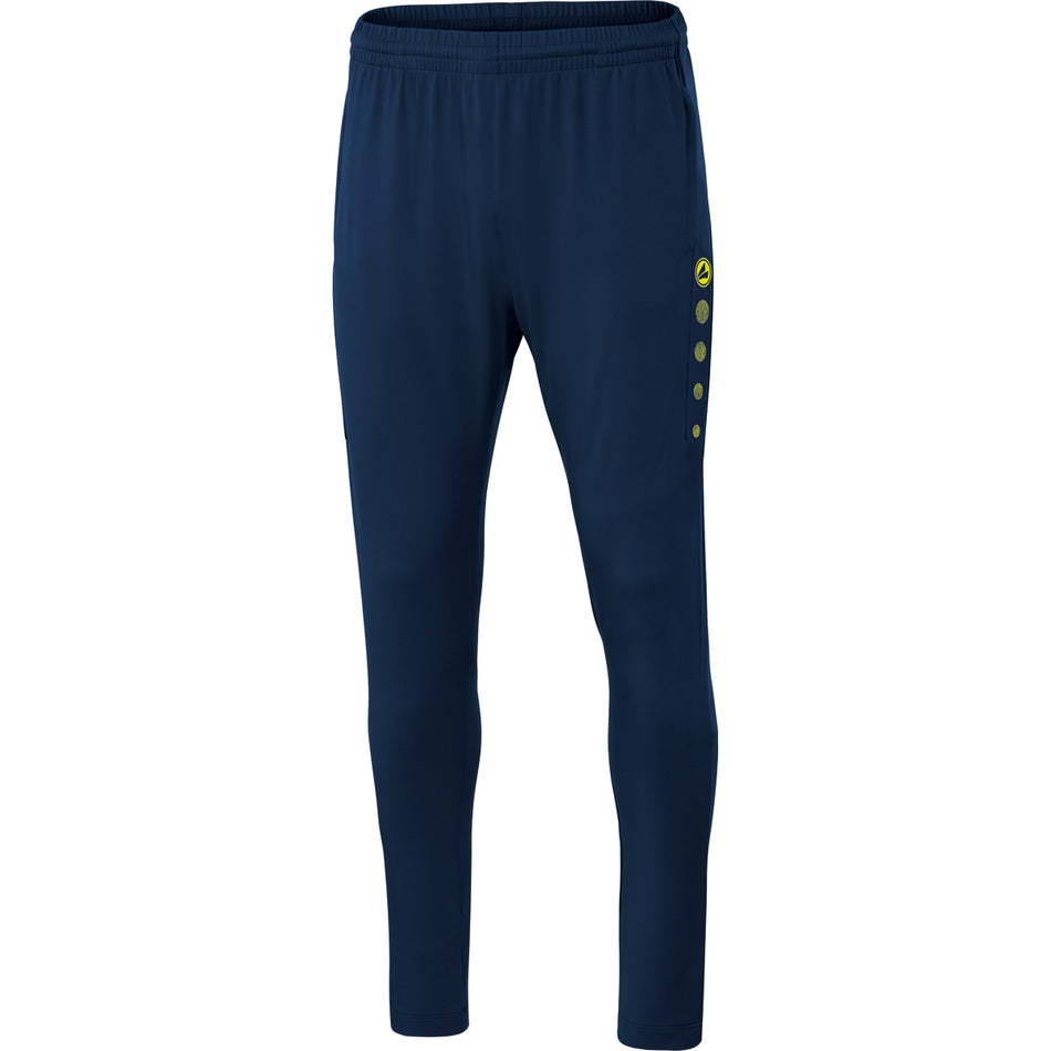 Jako - Trainingsbroek Premium - Marine/Fluogeel