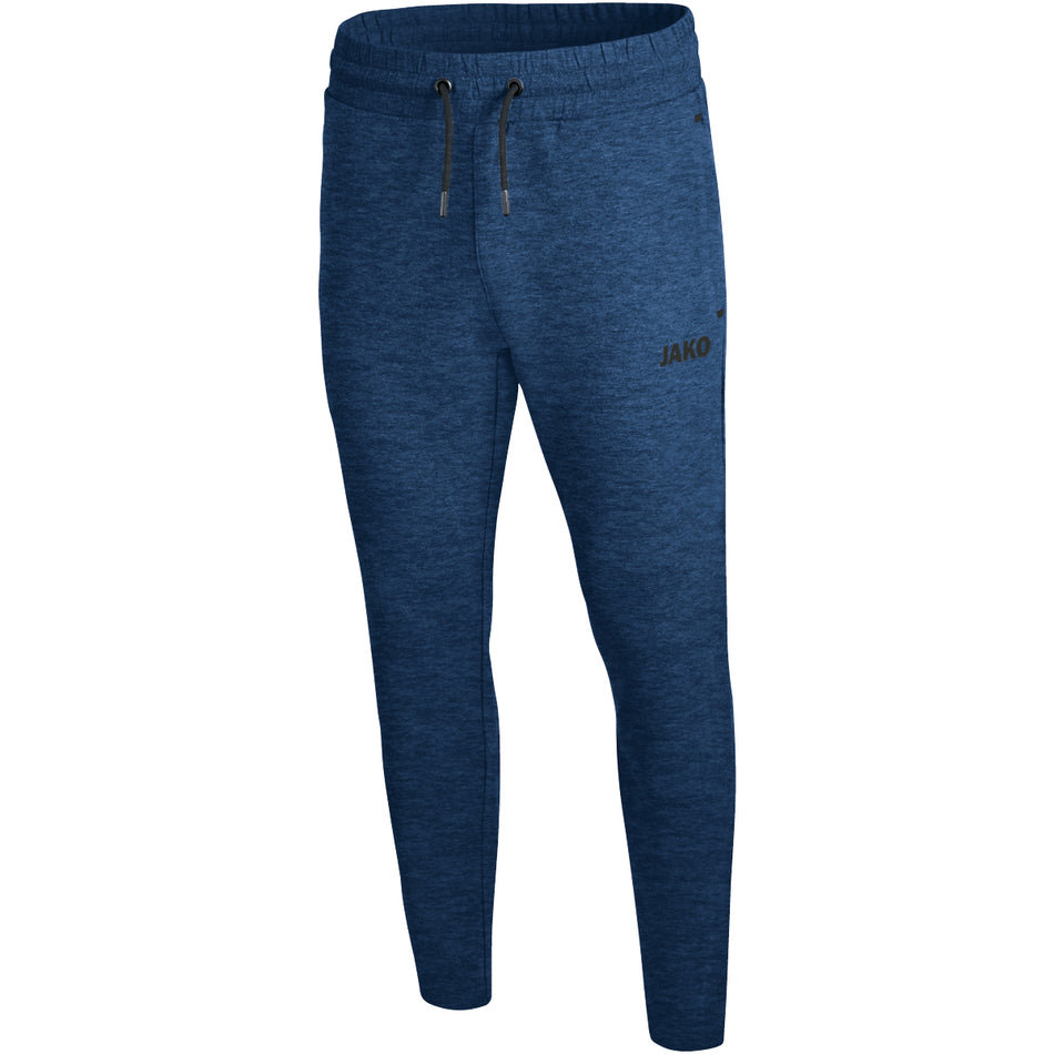 Jako - Joggingbroek Premium Basics - Marine Gemeleerd