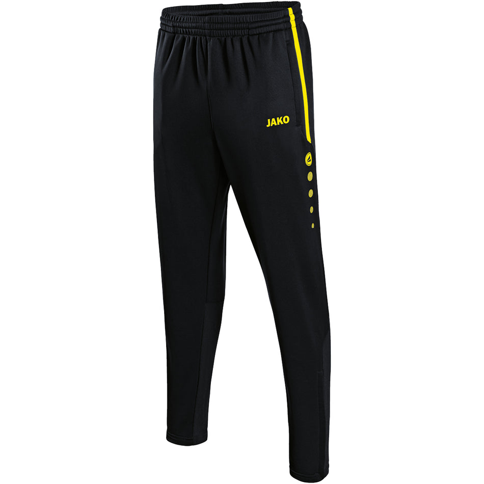 Jako - Trainingsbroek Active - Zwart/Fluogeel