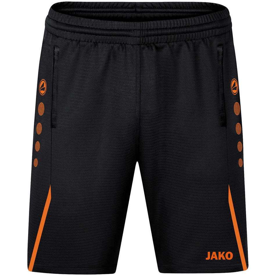 Jako - Trainingsshort Challenge - Zwart/Fluo Oranje