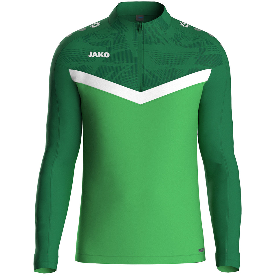 Jako - Ziptop Iconic - Zachtgroen/Sportgreen