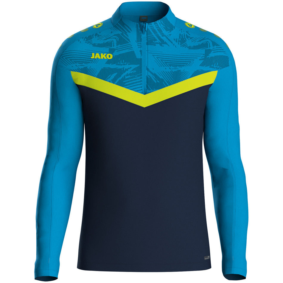 Jako - Ziptop Iconic - Marine Jako-Blauw/Fluogeel