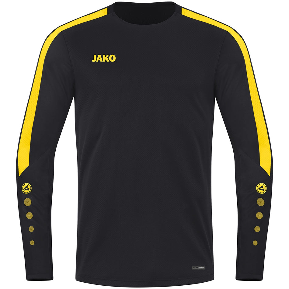 Jako - Sweater Power - Zwart/Citroen