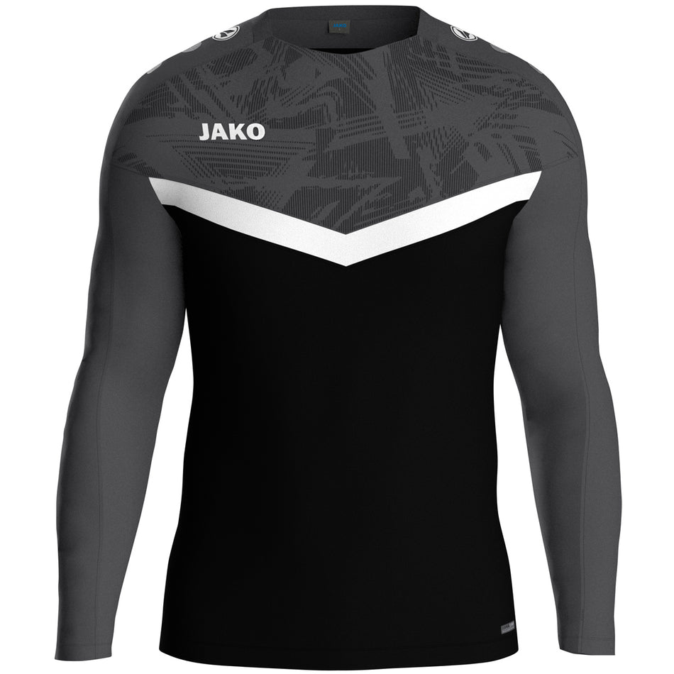 Jako - Sweater Iconic - Zwart/Antraciet