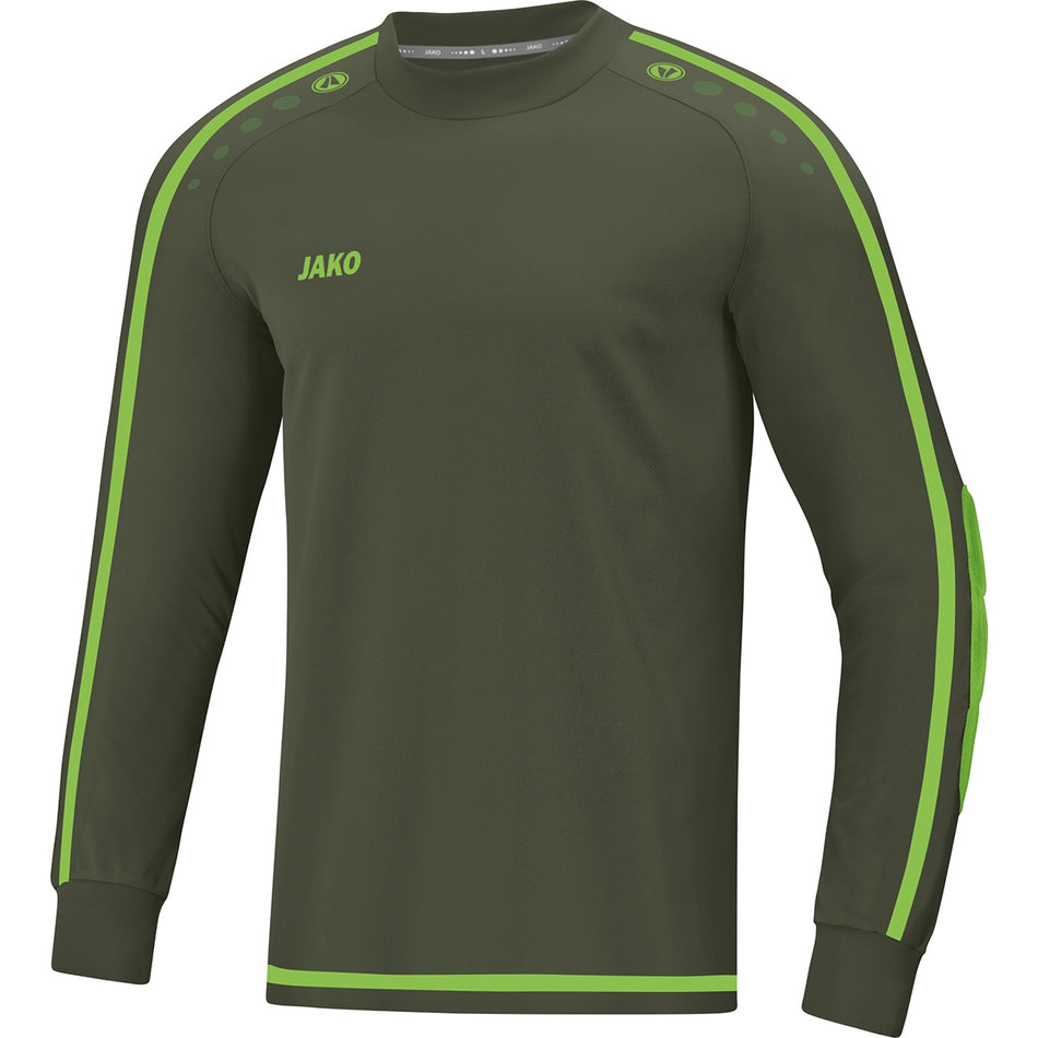 Jako - Keepershirt Striker 2.0 - Kaki/Fluogroen