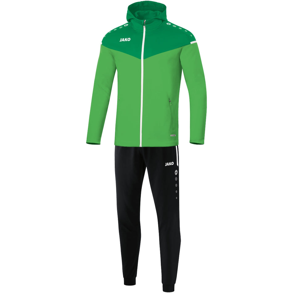 Jako - Trainingspak Polyester Met Kap Champ 2.0 - Soft Groen/Sportgroen