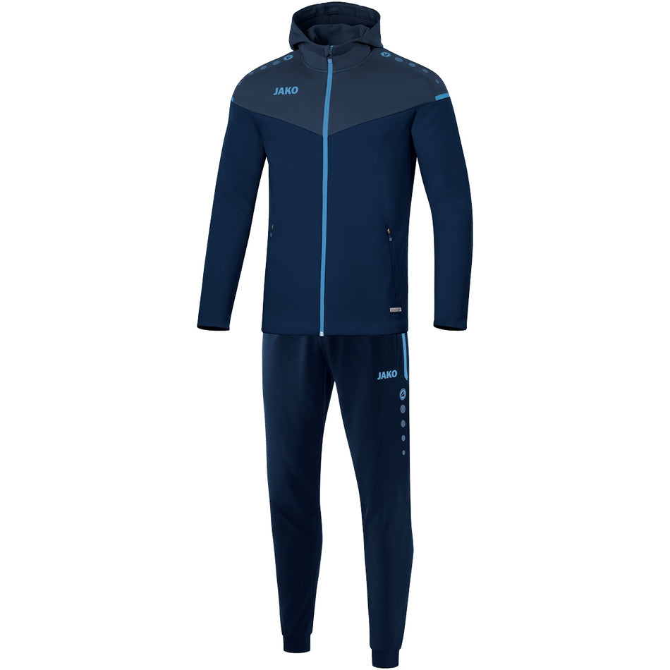 Jako - Trainingspak Polyester Met Kap Champ 2.0 - Marine/Donker Blau/Hemelsblauw