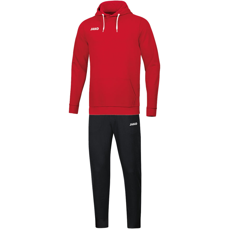 Jako - Joggingpak Base Met Hoody  - Rood