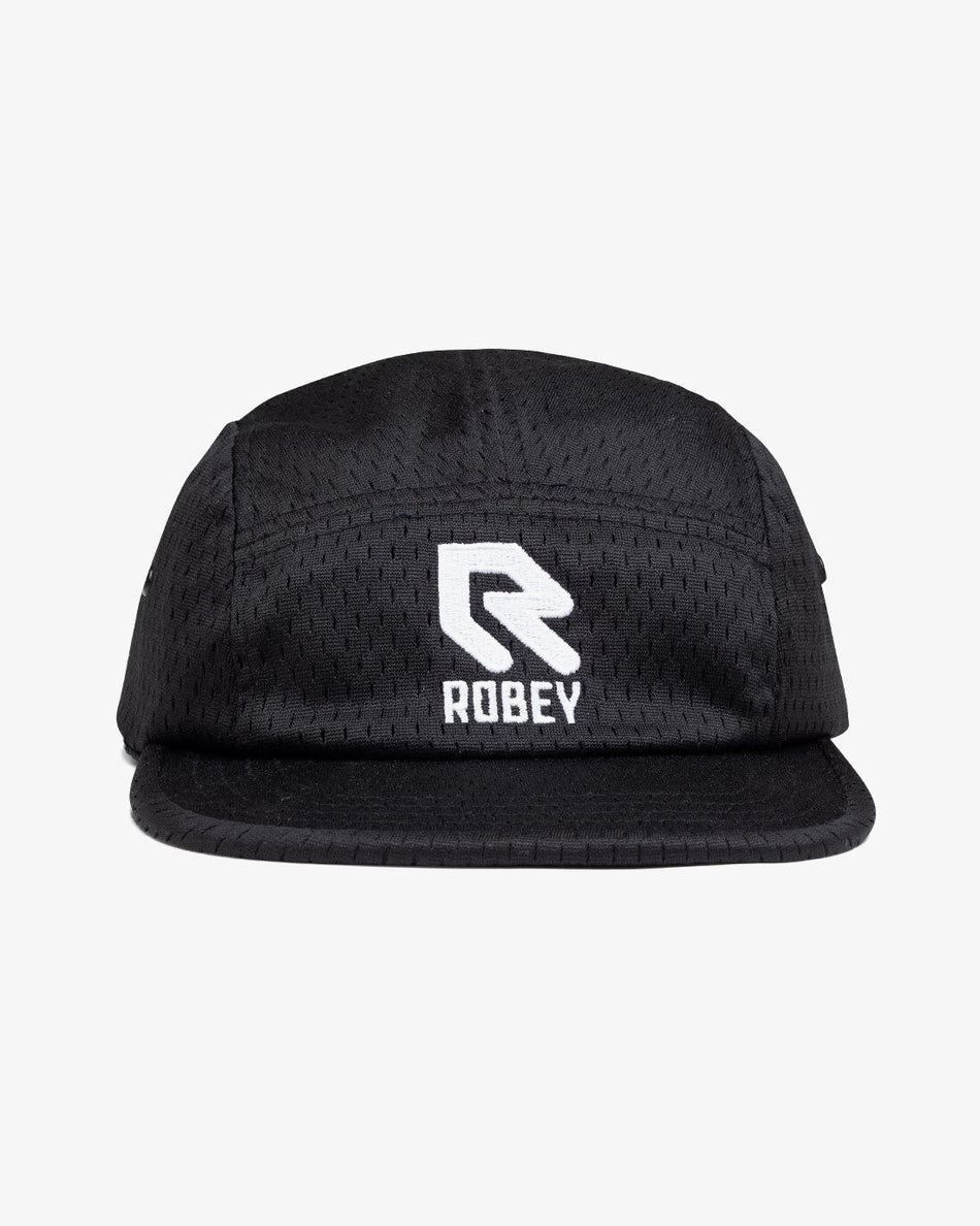 ROBEY - 5 Panel Cap Mesh - Black